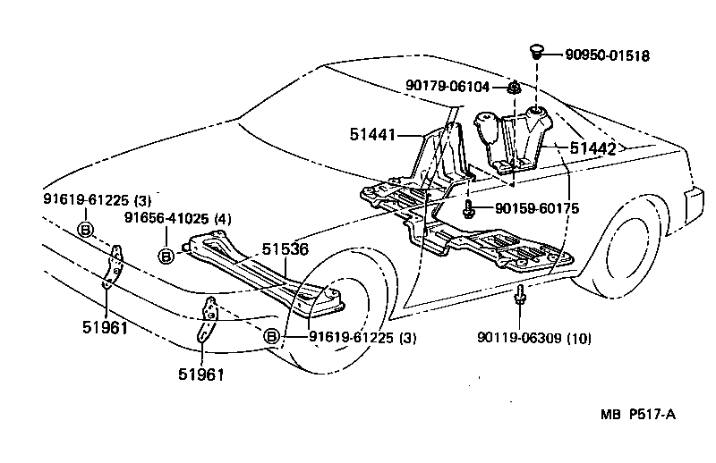 51443-17010 COVER, ENGINE UNDER, NO.2 product image