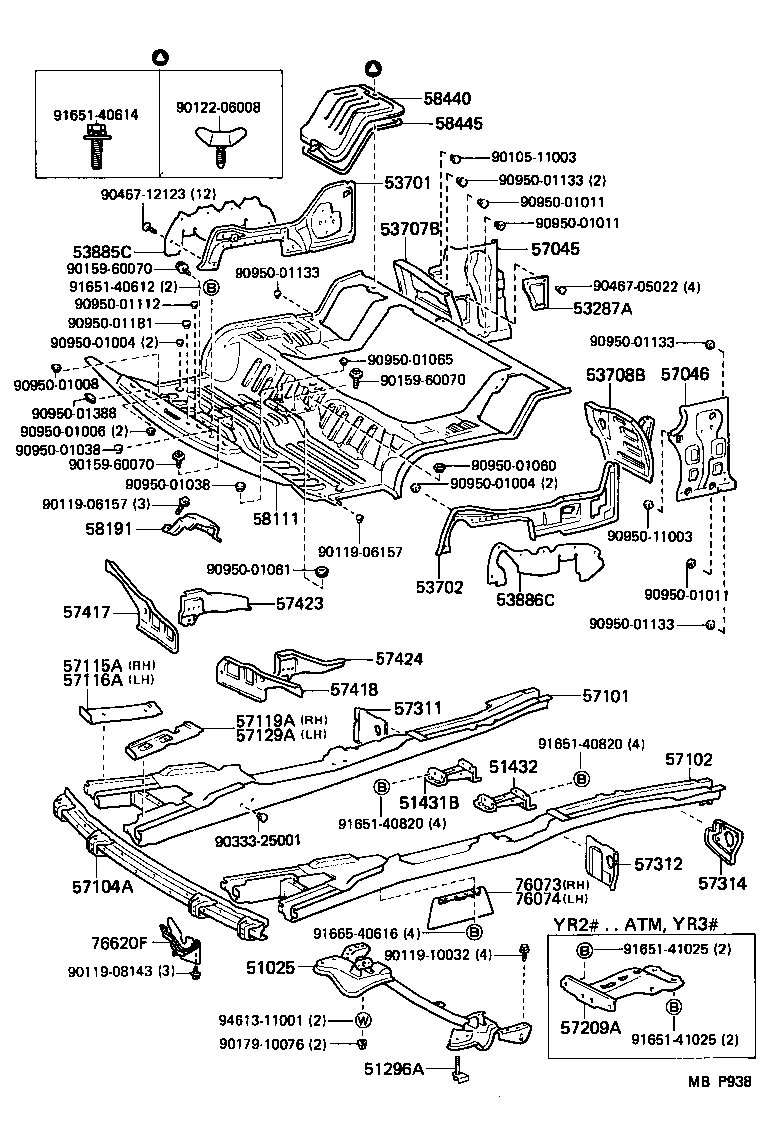 53886-87002 SEAL, FENDER APRON MUDGUARD, LH product image