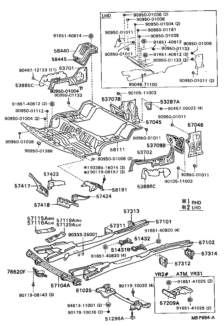 57102-95D08 MEMBER SUB-ASSY, FRONT SIDE, LH product image