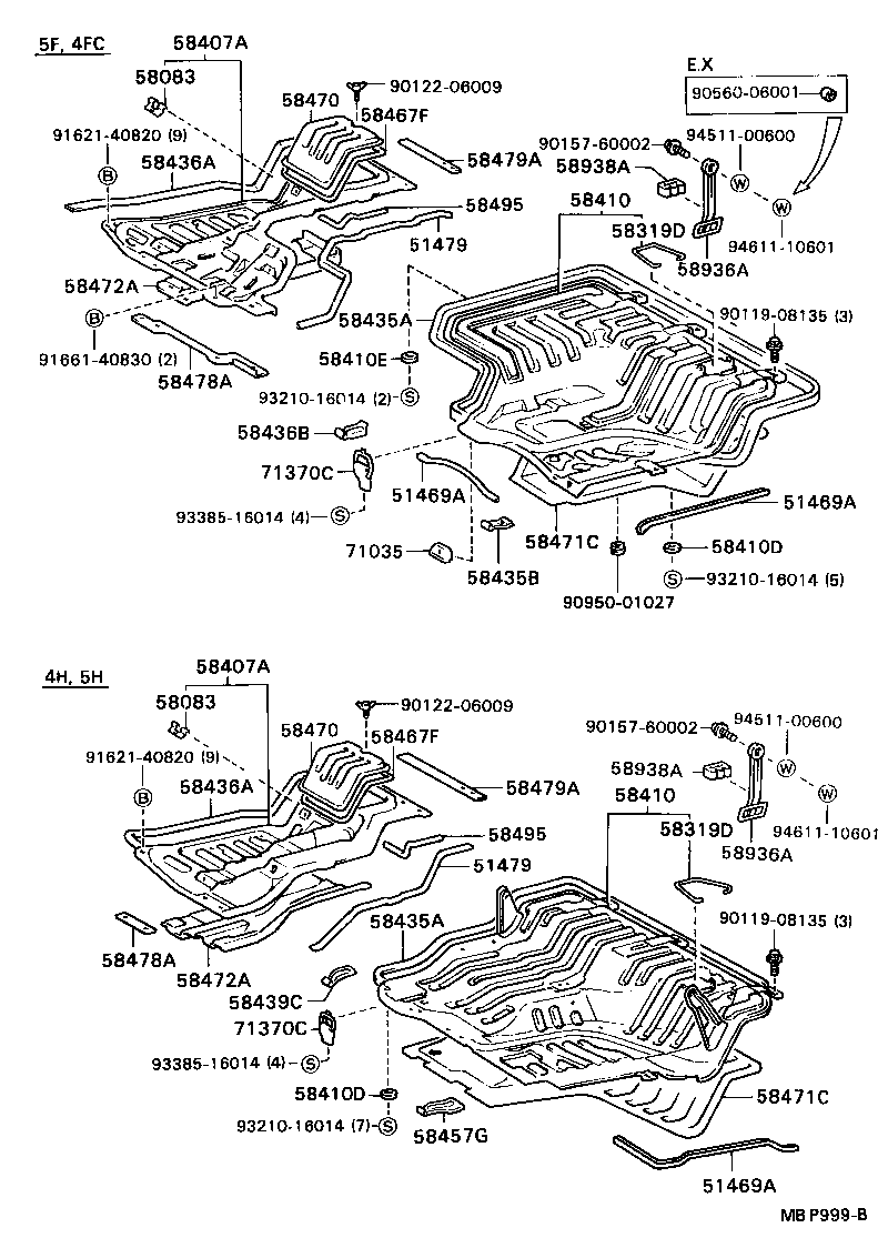 57102-87022 MEMBER SUB-ASSY, FRONT SIDE, LH product image