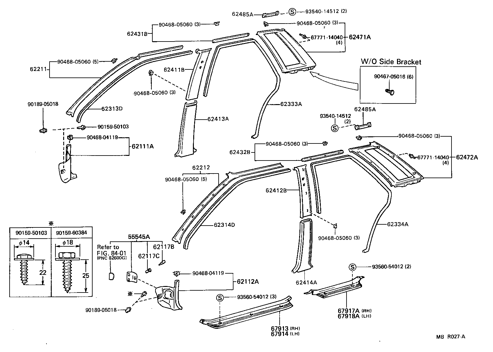90467-08031-01 CLIP, NO.2(FOR COWL SIDE TRIM) product image