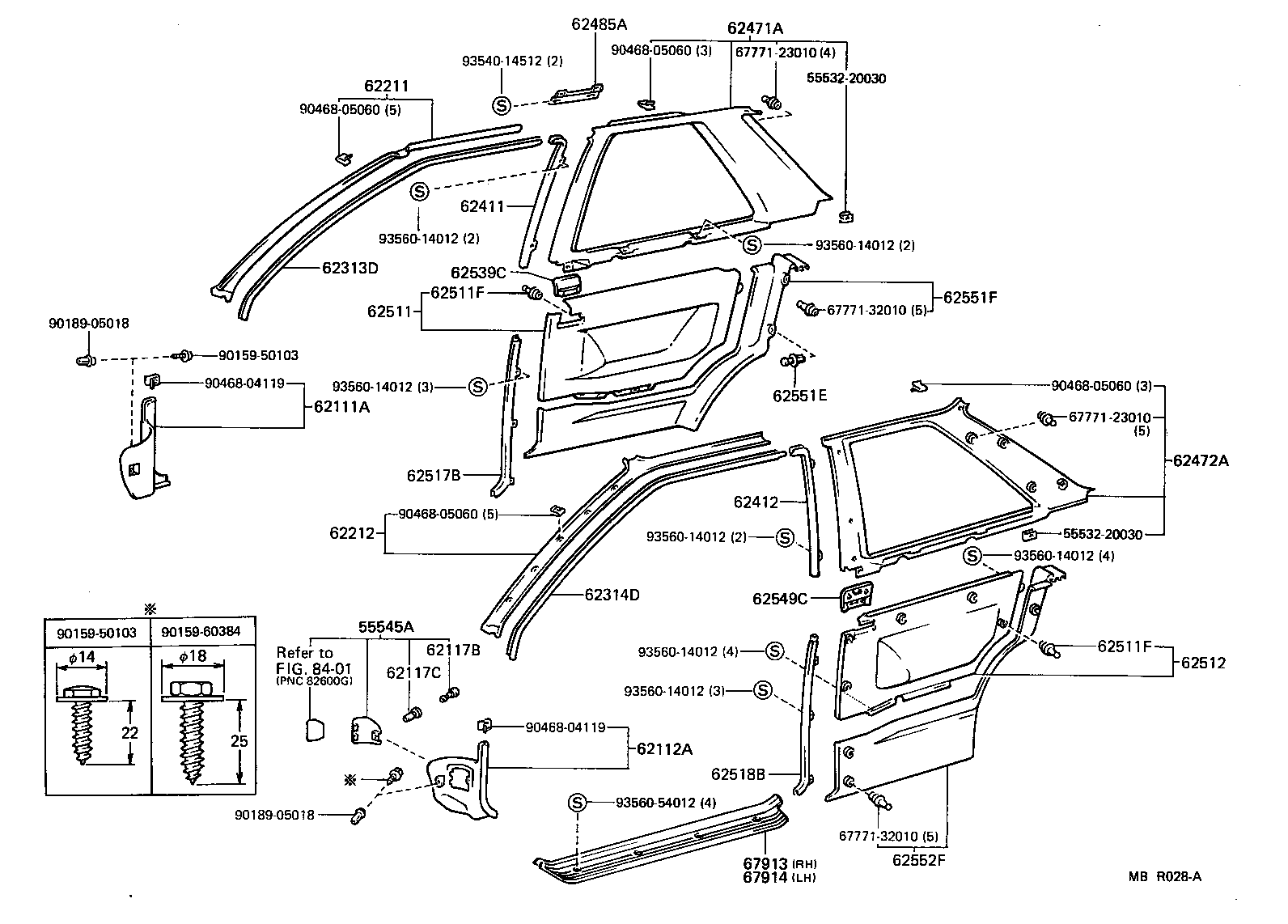 90467-08031-01 CLIP, NO.2(FOR COWL SIDE TRIM) product image
