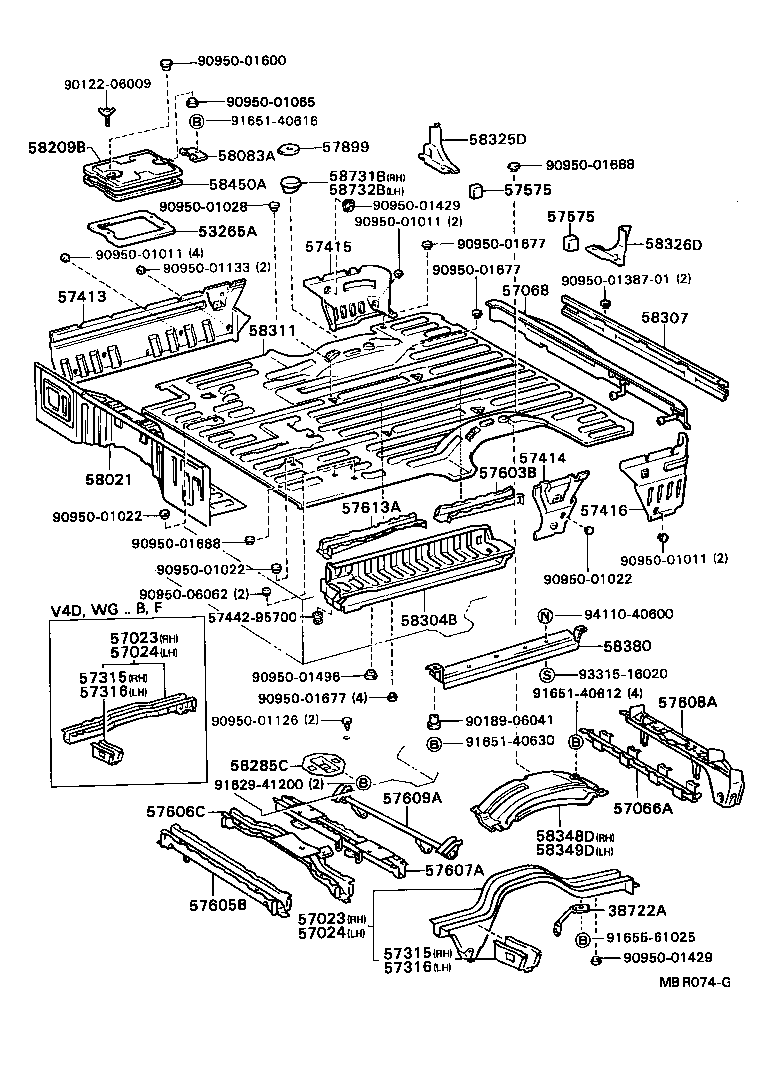 57066-87001 MEMBER SUB-ASSY, REAR FLOOR CROSS, NO.6 product image