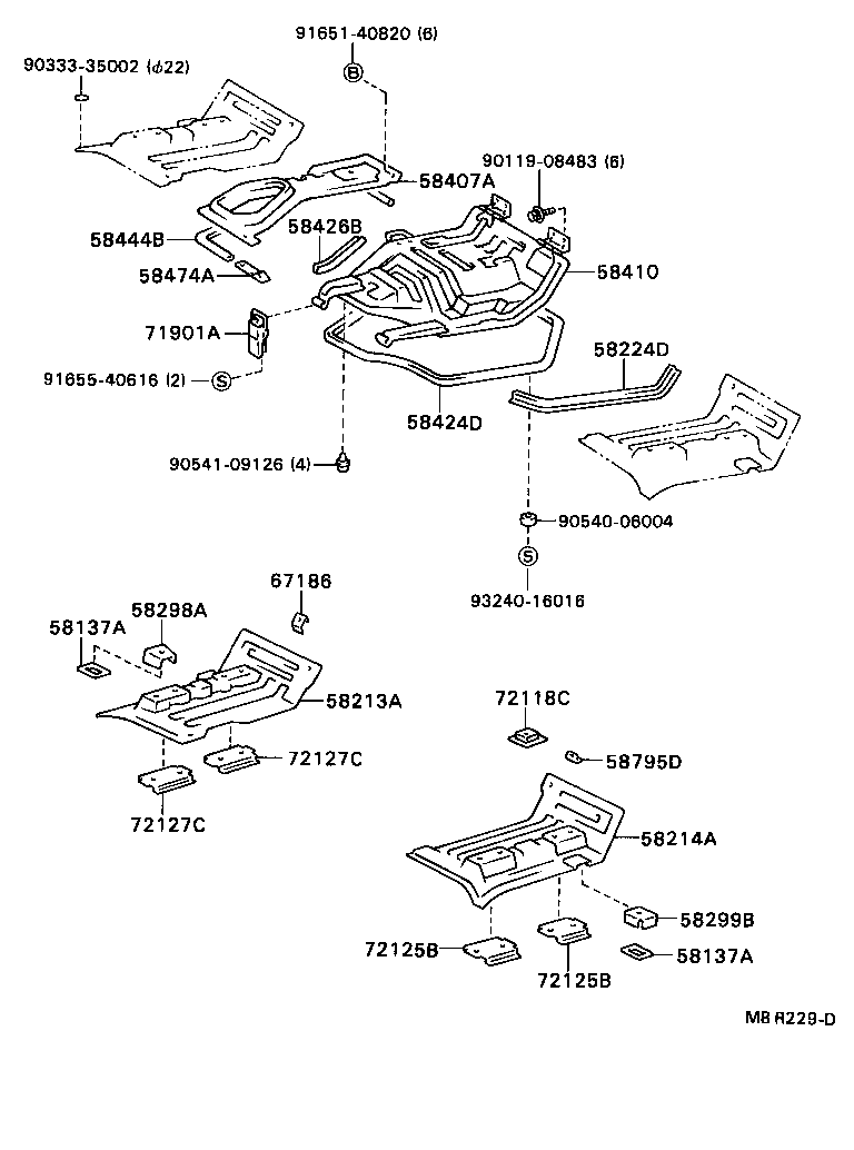 53089-95401 MUDGUARD SUB-ASSY, FRONT product image