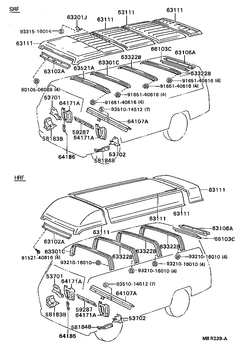 63100-37040 PANEL, ROOF product image