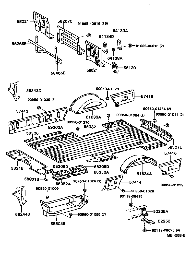 58022-92618 PANEL SUB-ASSY, HEADER product image
