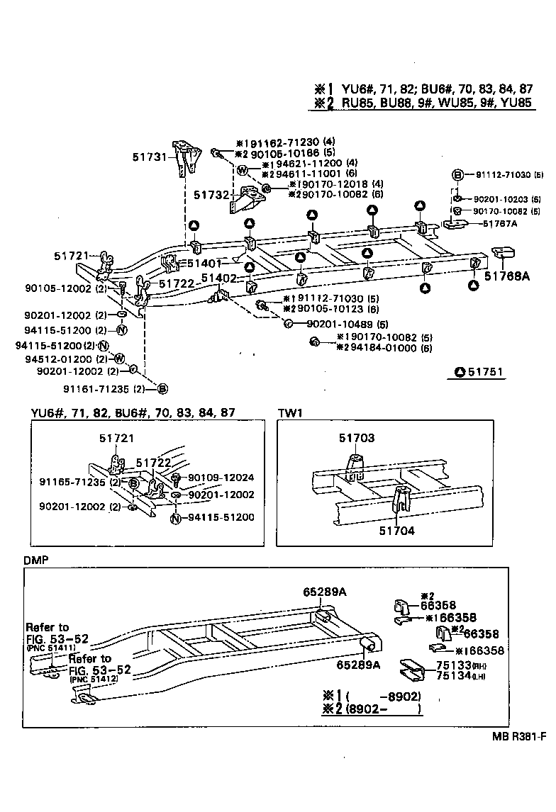 51002-3B641 FRAME SUB-ASSY product image