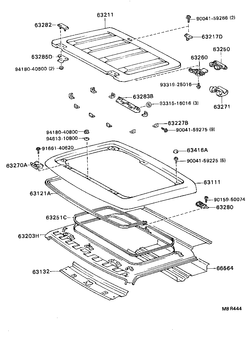 63103-87601 PANEL, WINDSHIELD HEADER, INNER product image