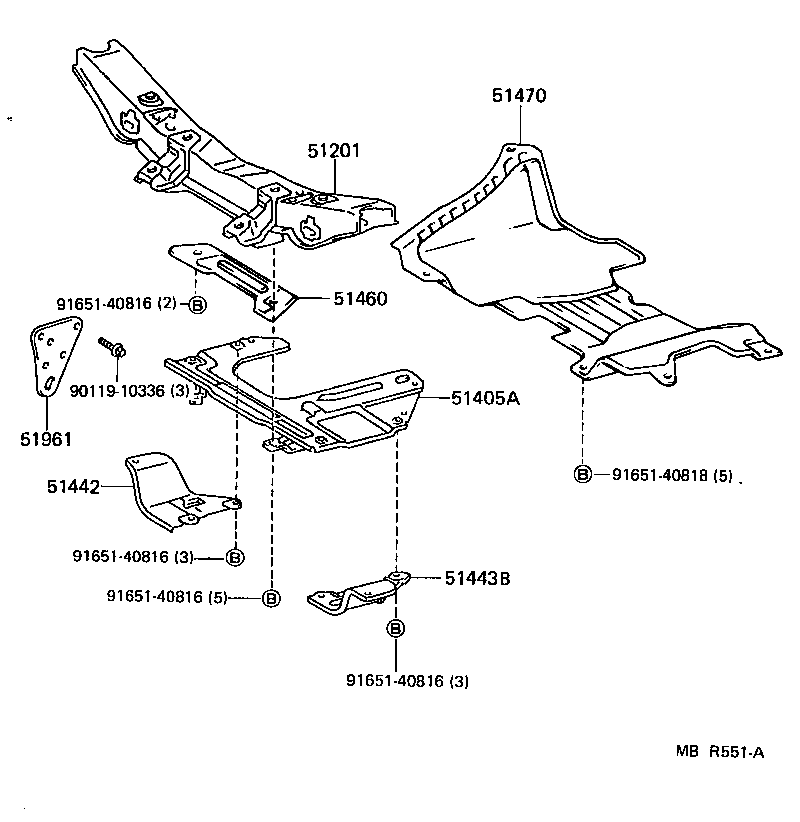51440-27030 COVER, ENGINE UNDER, NO.2 product image