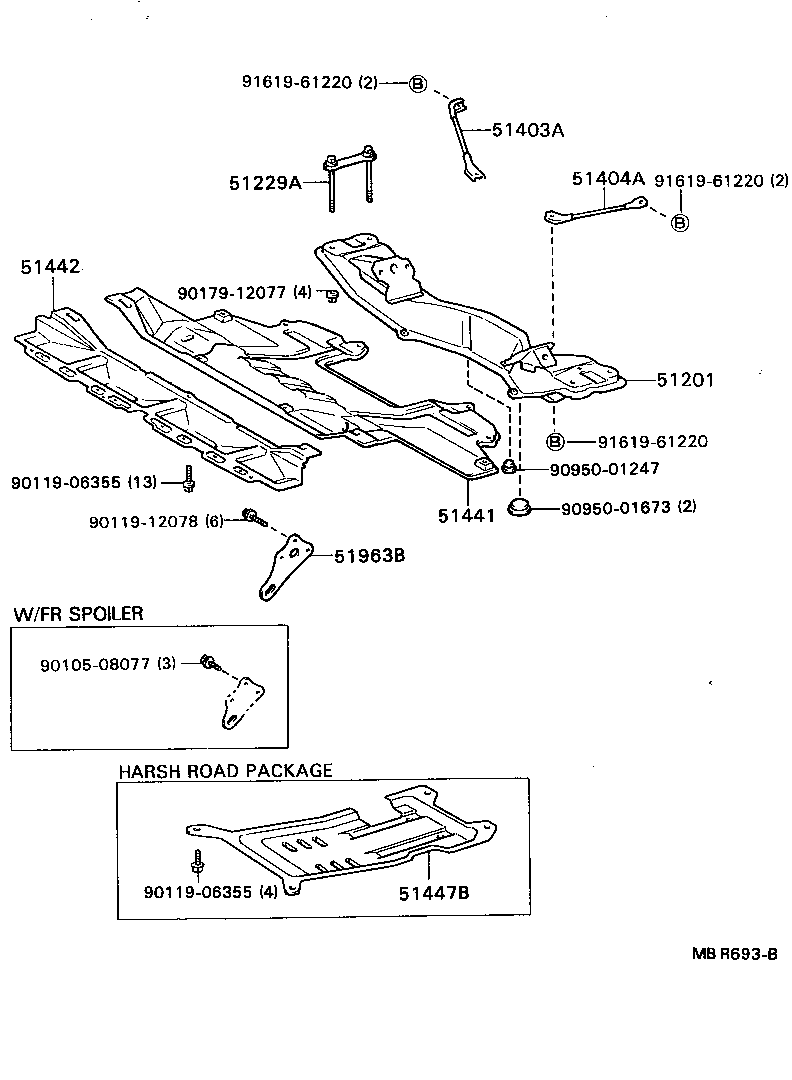 51201-22530 CROSSMEMBER SUB-ASSY, FRONT SUSPENSION product image