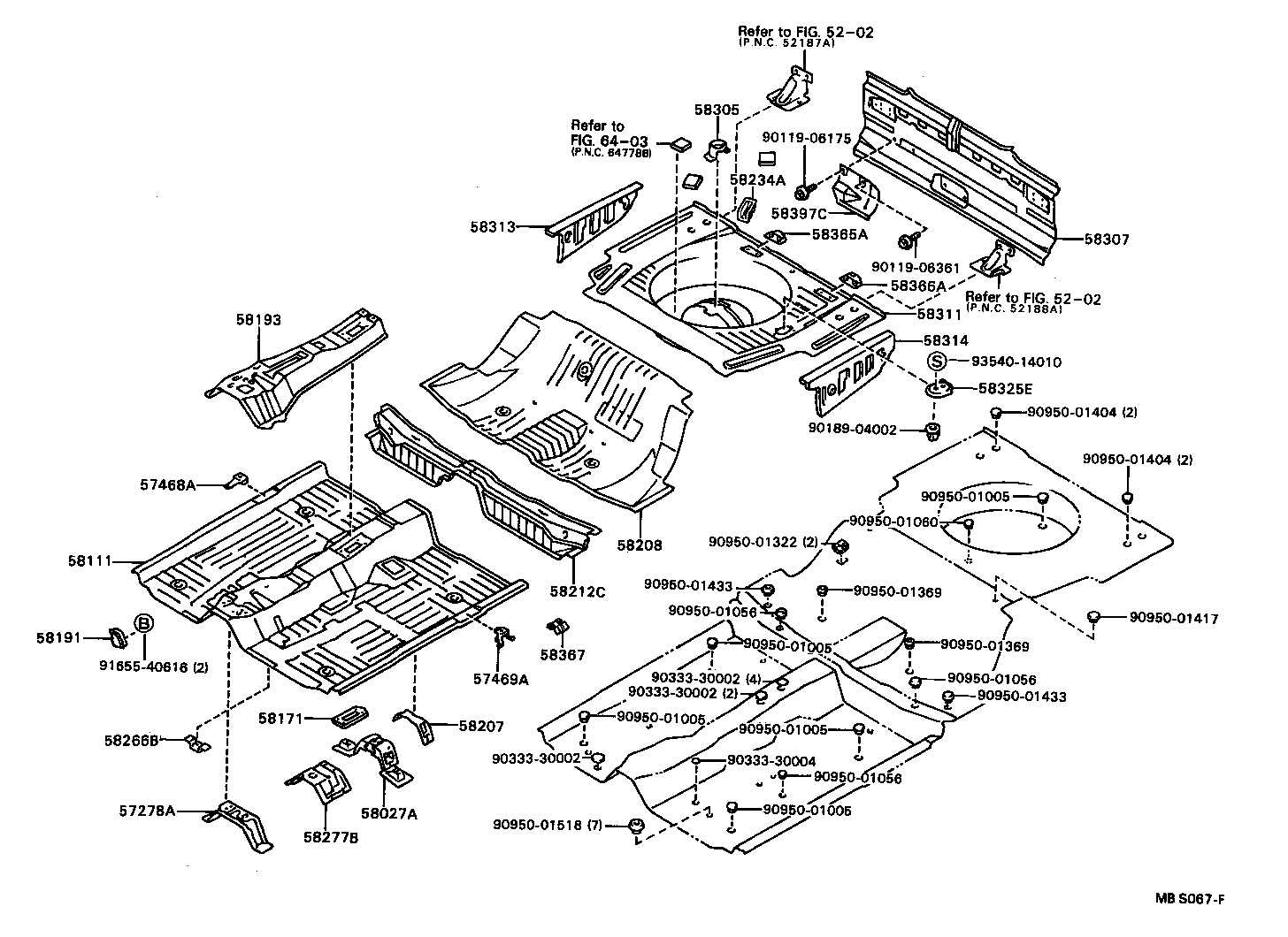 52187-20060 BRACKET, REAR BUMPER SIDE, NO.2 product image