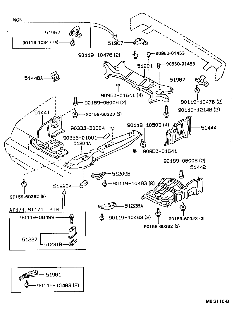 51441-20150 COVER, ENGINE UNDER, NO.1 product image