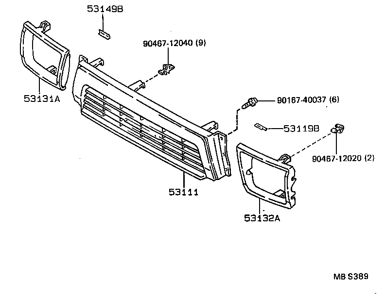53131-89126 DOOR, HEADLAMP, RH product image