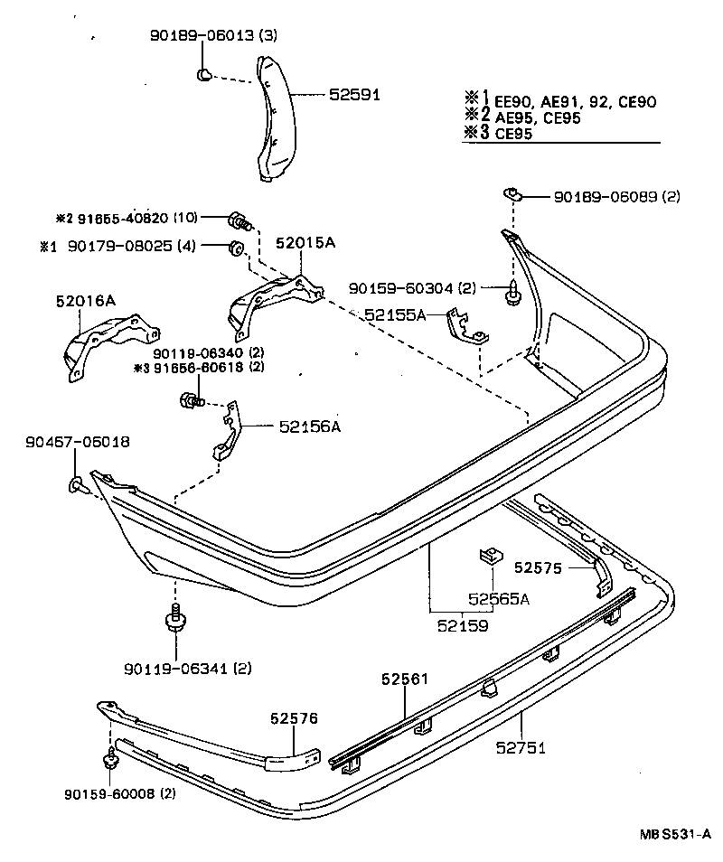 52105-12902-05 COVER, REAR BUMPER product image