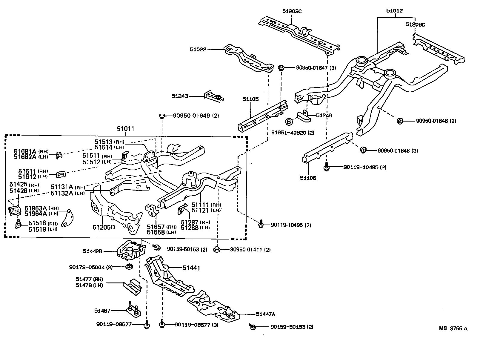 51441-30100 COVER, ENGINE UNDER, NO.1 product image