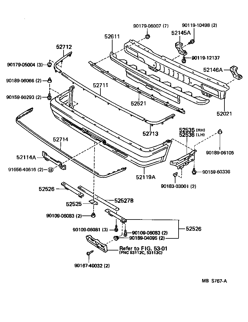 52611-30060 ABSORBER, FRONT BUMPER ENERGY product image