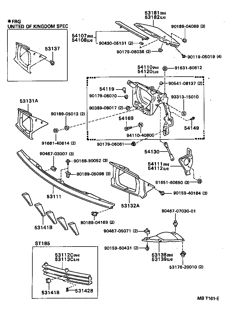 53102-20030 GRILLE, RADIATOR, LOWER product image
