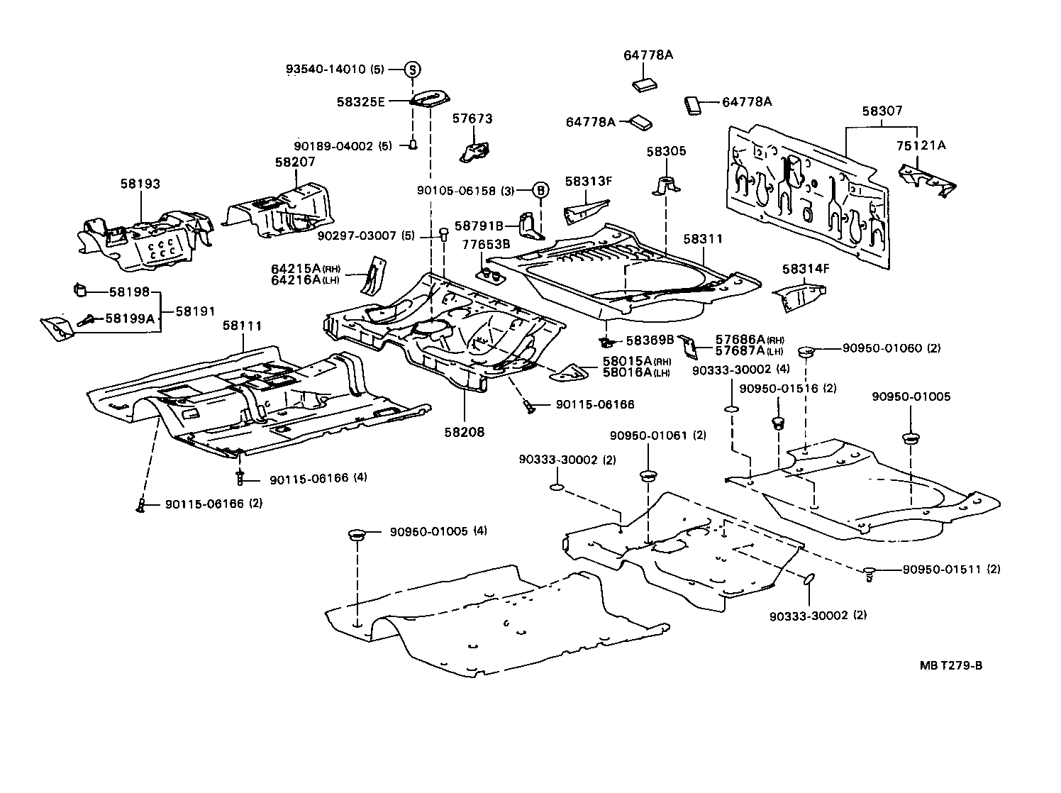 58016-20060 REINFORCE SUB-ASSY, BELT ANCHOR, NO.3 LH product image