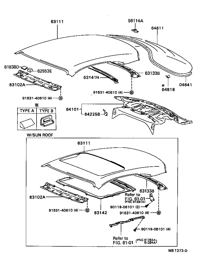 63102-20900 PANEL SUB-ASSY, WINDSHIELD HEADER product image