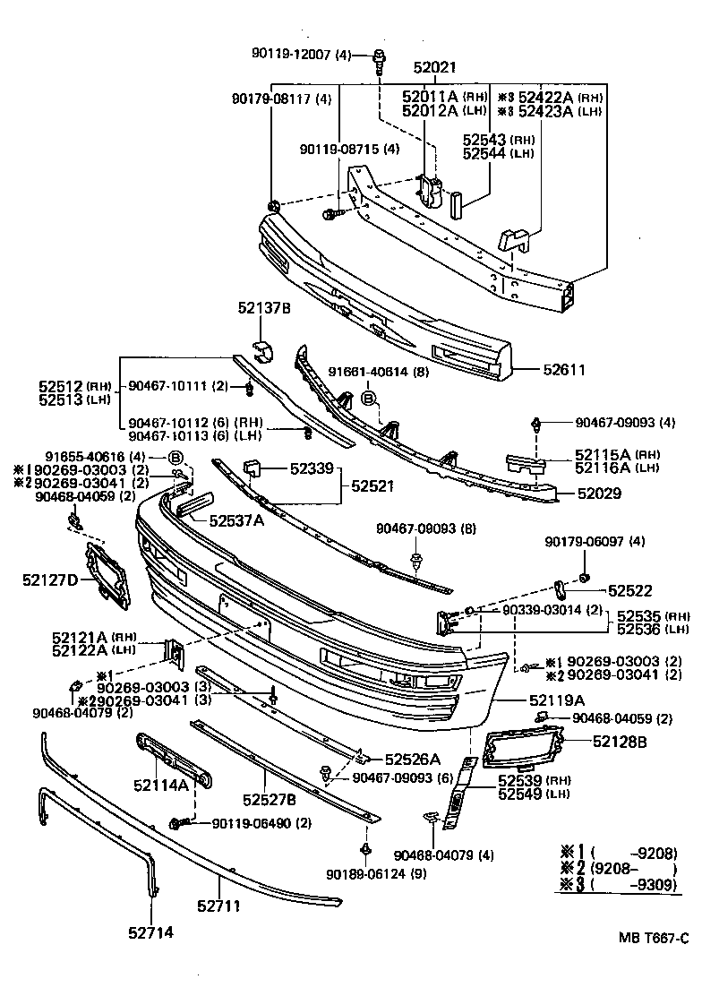 52115-50010 SUPPORT, FRONT BUMPER SIDE, RH product image