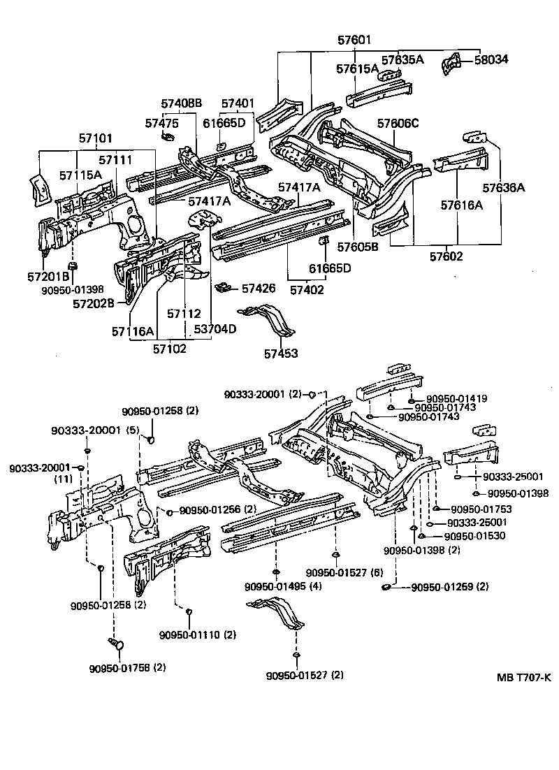 53704-10030 SUPPORT SUB-ASSY, BATTERY, LH product image