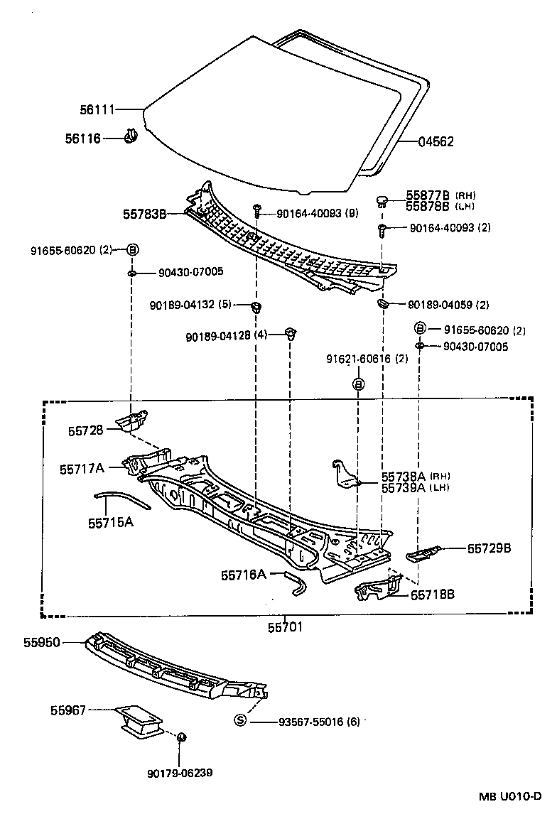 55700-17080 PANEL SUB-ASSY, COWL product image