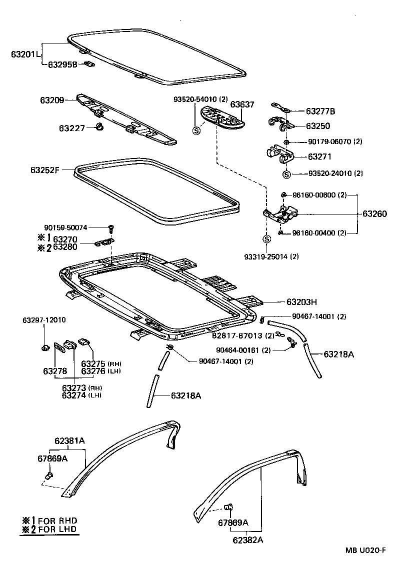 63102-17020 PANEL SUB-ASSY, WINDSHIELD HEADER product image