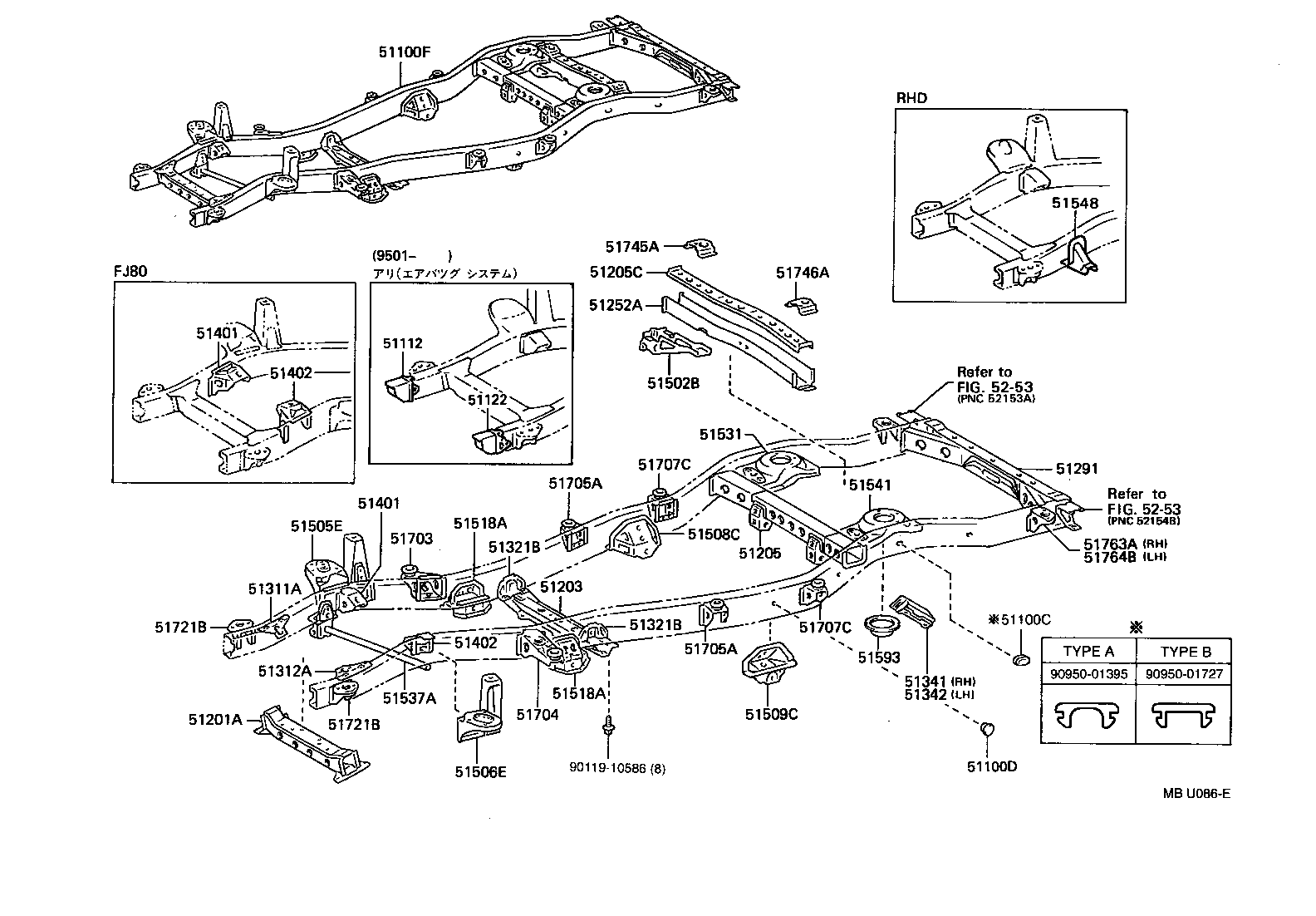 51001-6A280 FRAME SUB-ASSY product image