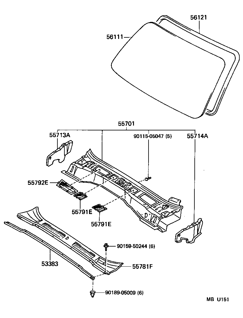 55700-6A412 PANEL SUB-ASSY, COWL product image