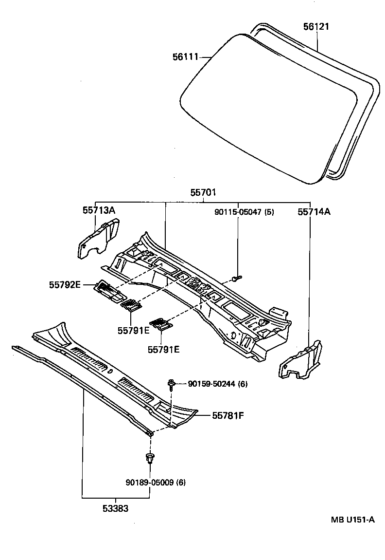 55700-6A501 PANEL SUB-ASSY, COWL product image