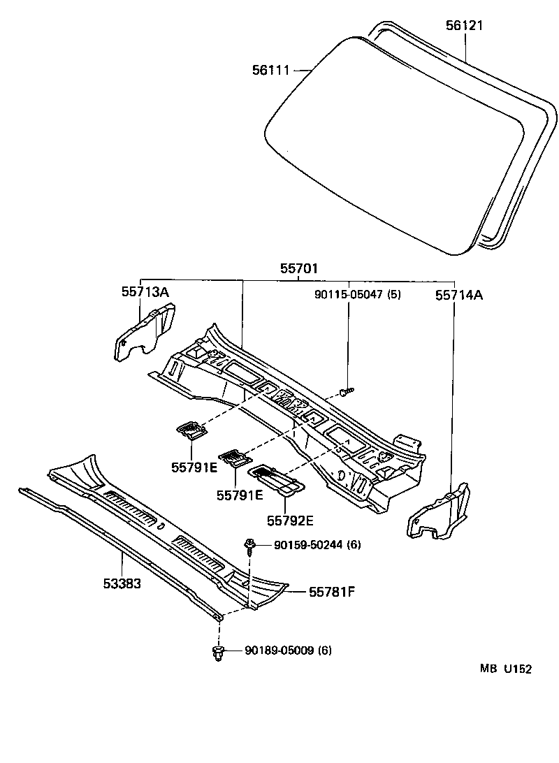55700-6A310 PANEL SUB-ASSY, COWL product image