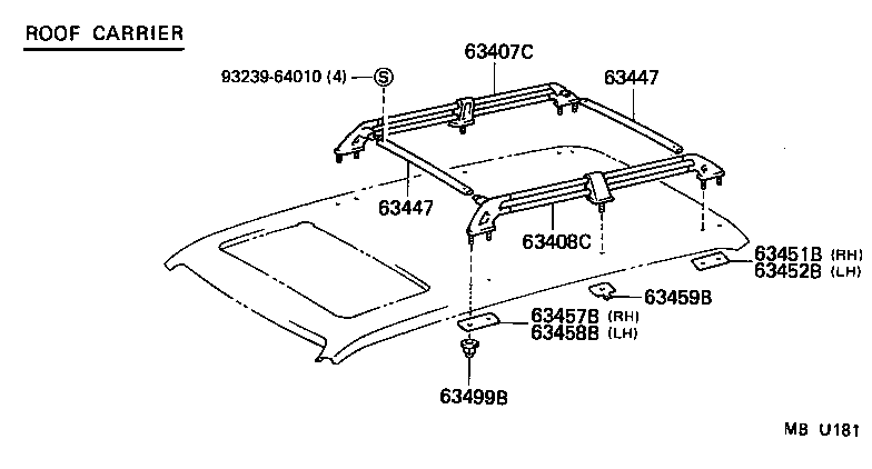 63102-60032 PANEL, WINDSHIELD HEADER, INNER product image