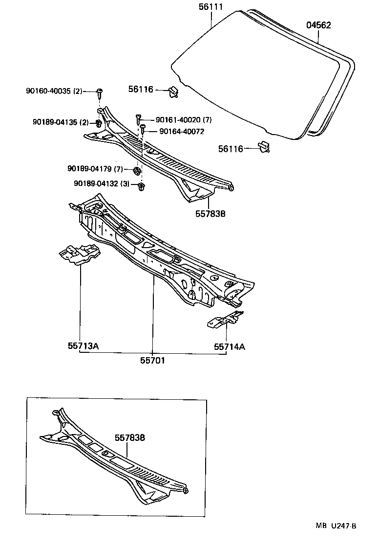 55700-18010 PANEL SUB-ASSY, COWL product image