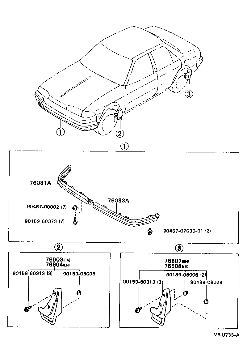76871-21901 SPOILER SUB-ASSY, REAR product image