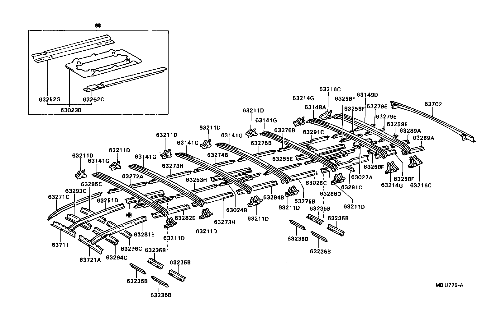 63018-90B00 PANEL, ROOF, NO.4 product image