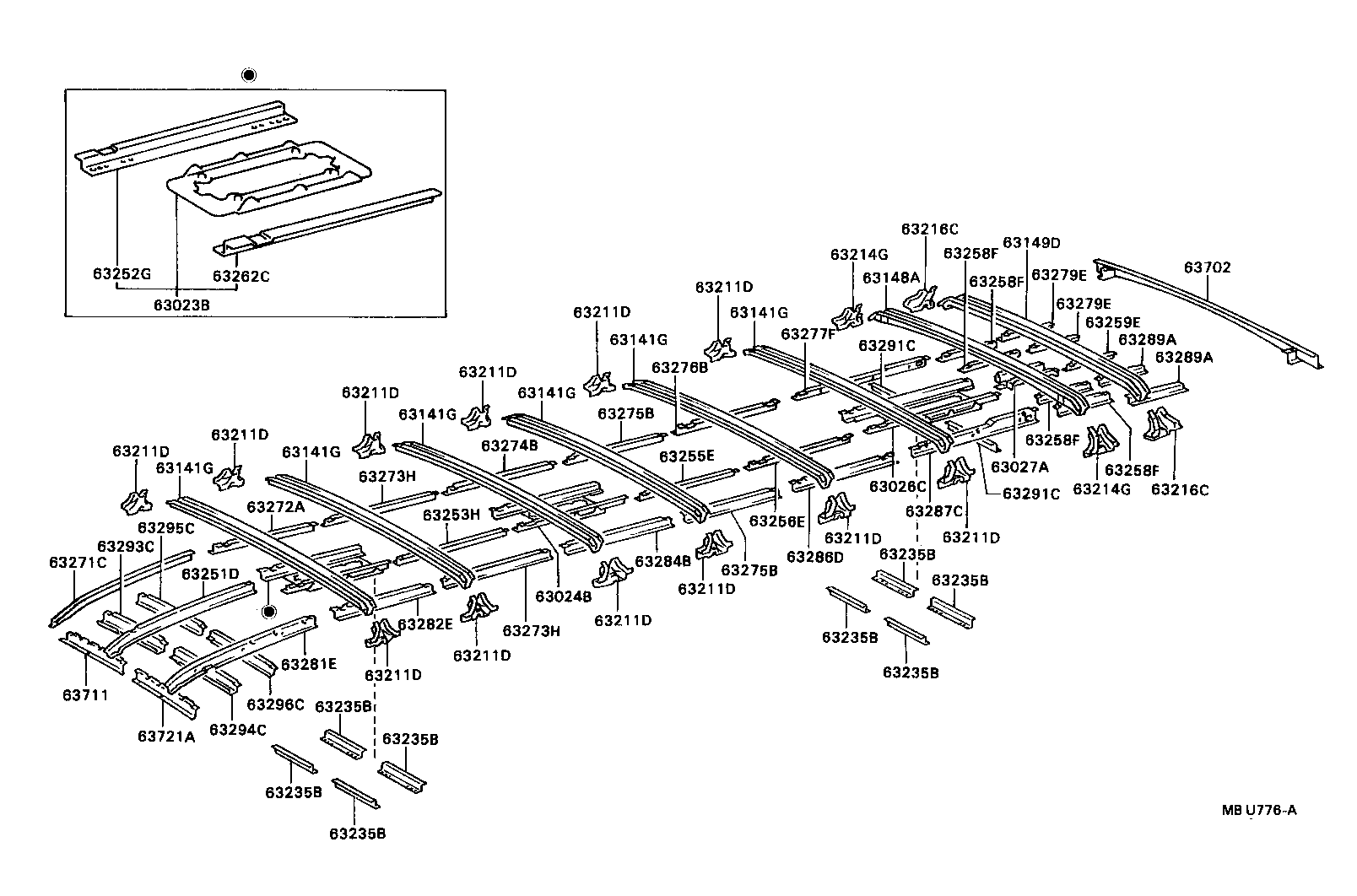 63018-90B00 PANEL, ROOF, NO.4 product image