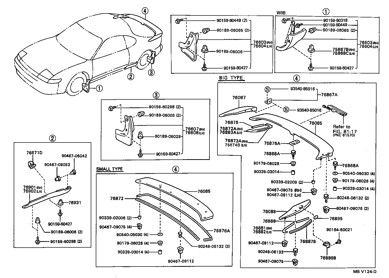 76085-20906 SPOILER SUB-ASSY, REAR product image
