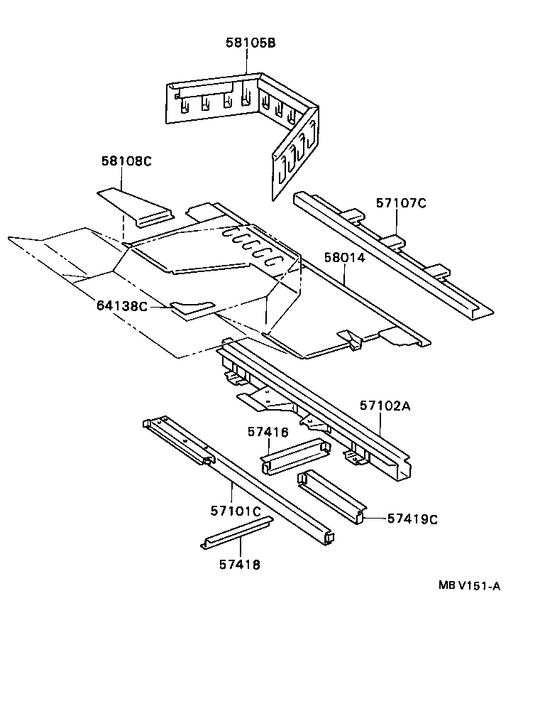 53886-36010 SEAL, FENDER APRON MUDGUARD, LH product image