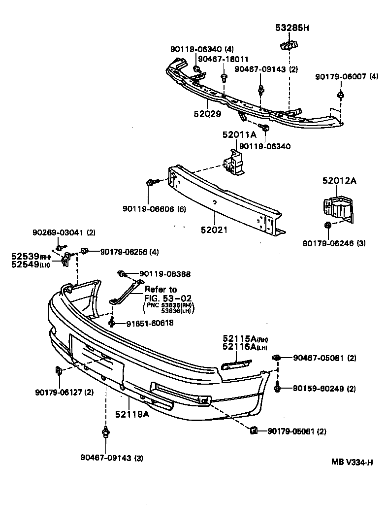 52011-06010 ARM SUB-ASSY, FRONT BUMPER, RH product image