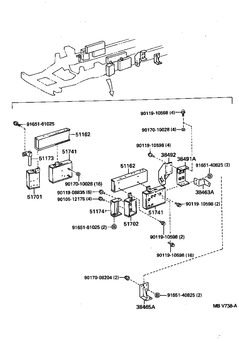 51002-3B491 FRAME SUB-ASSY product image