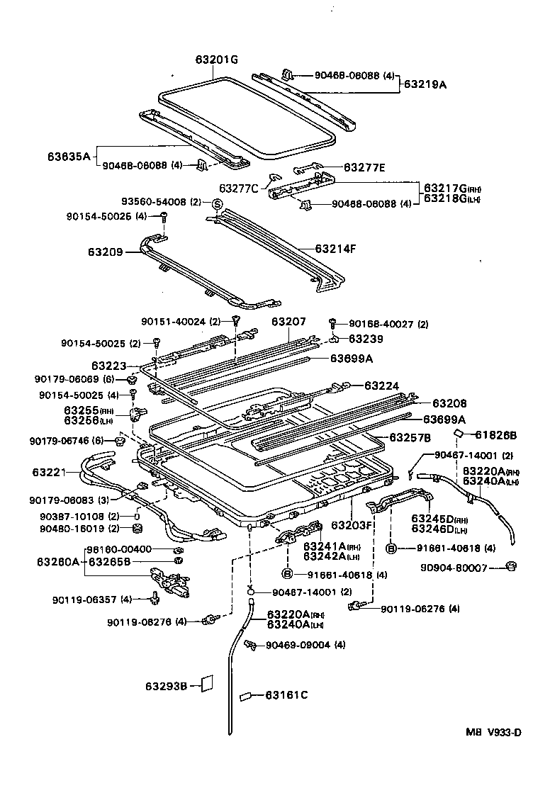 63111-30260 PANEL, ROOF product image