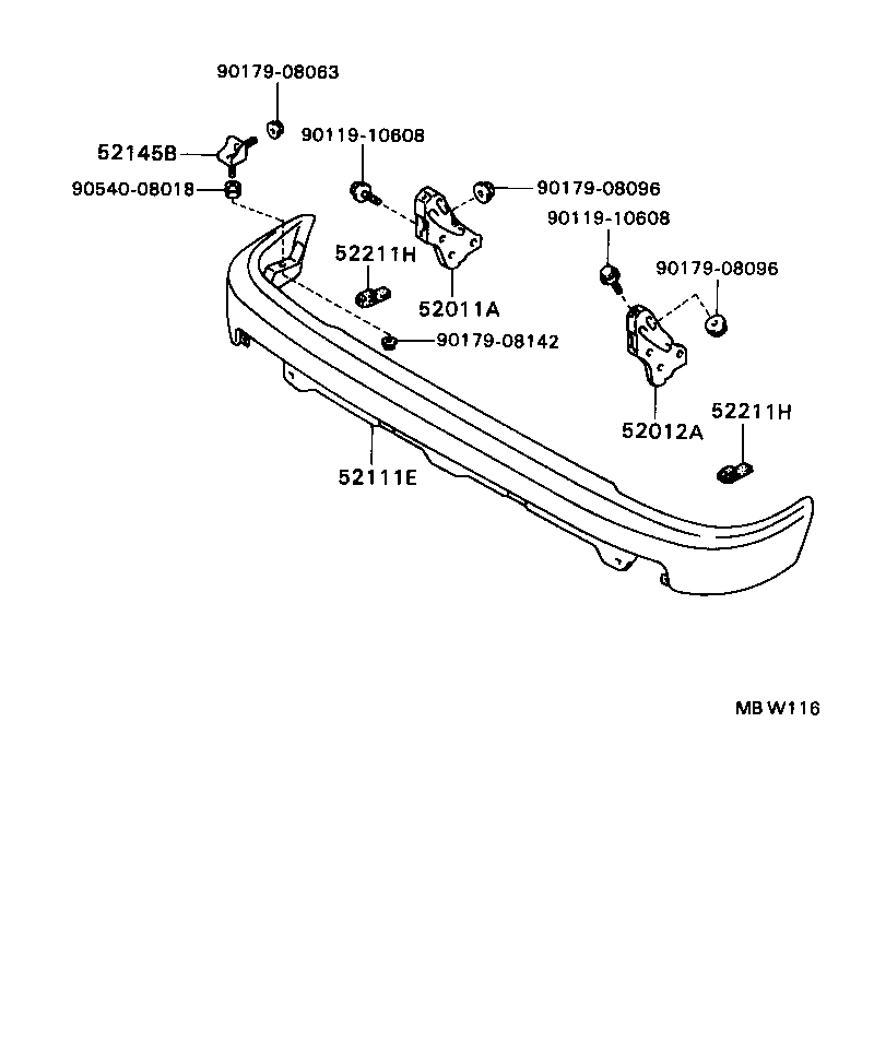 52011-04020 ARM SUB-ASSY, FRONT BUMPER, RH product image