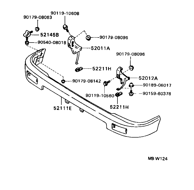 52102-89116-06 EXTENSION, FRONT BUMPER, RH product image