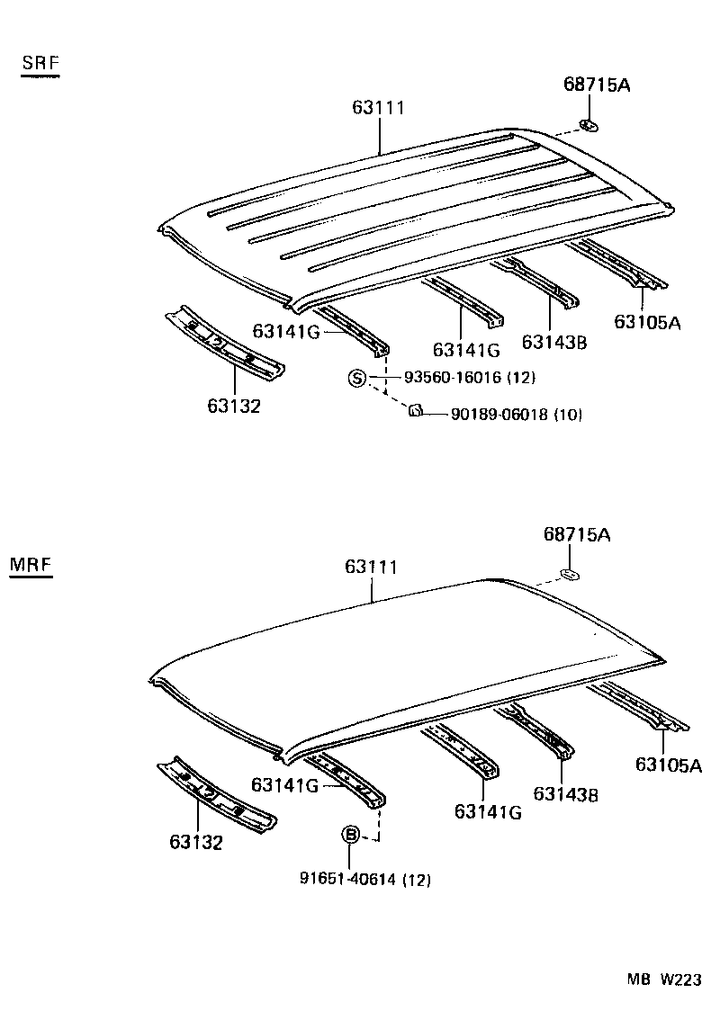 63132-28030 PANEL, WINDSHIELD HEADER, INNER product image