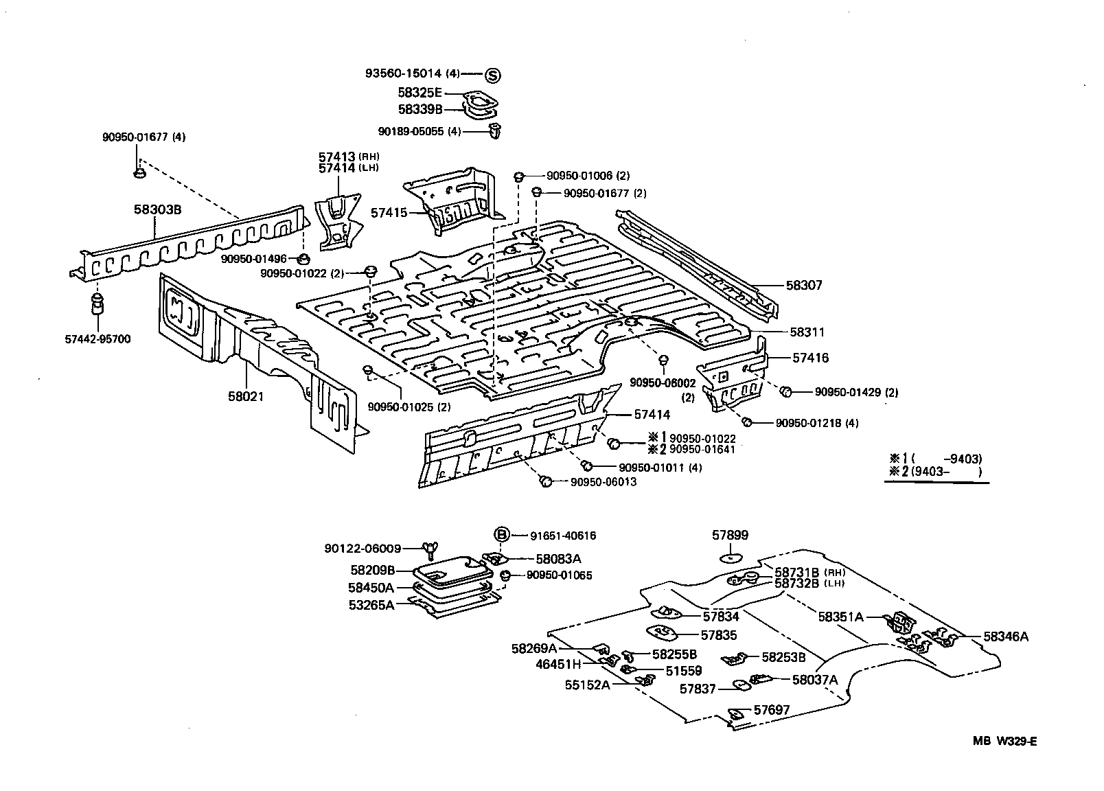 46451-87005 BRACKET, PARKING BRAKE CABLE SUPPORT product image