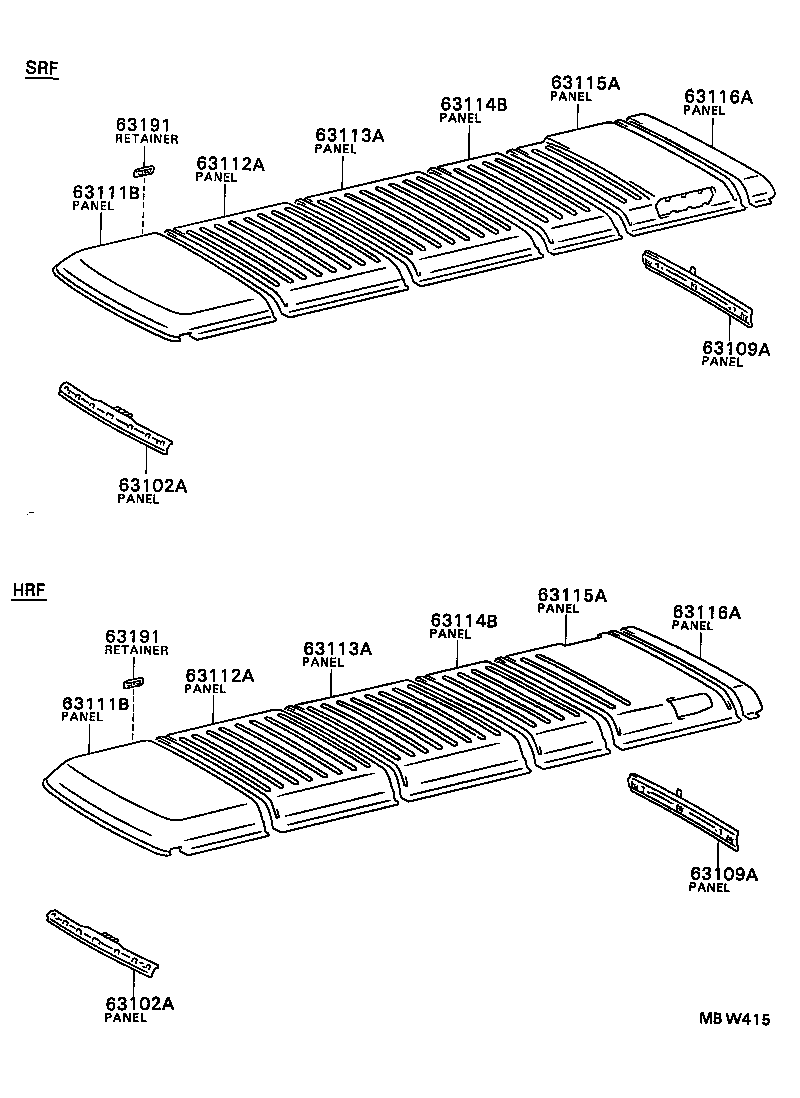 63018-90B00 PANEL, ROOF, NO.4 product image