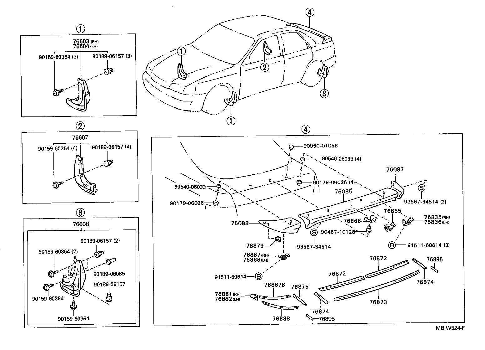 76085-20910 SPOILER SUB-ASSY, REAR product image