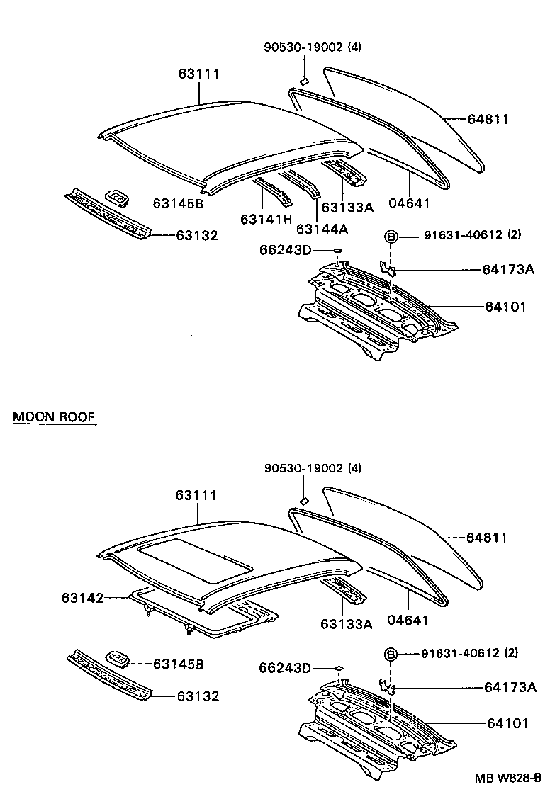 63105-13110 FRAME SUB-ASSY, BACK DOOR OPENING product image