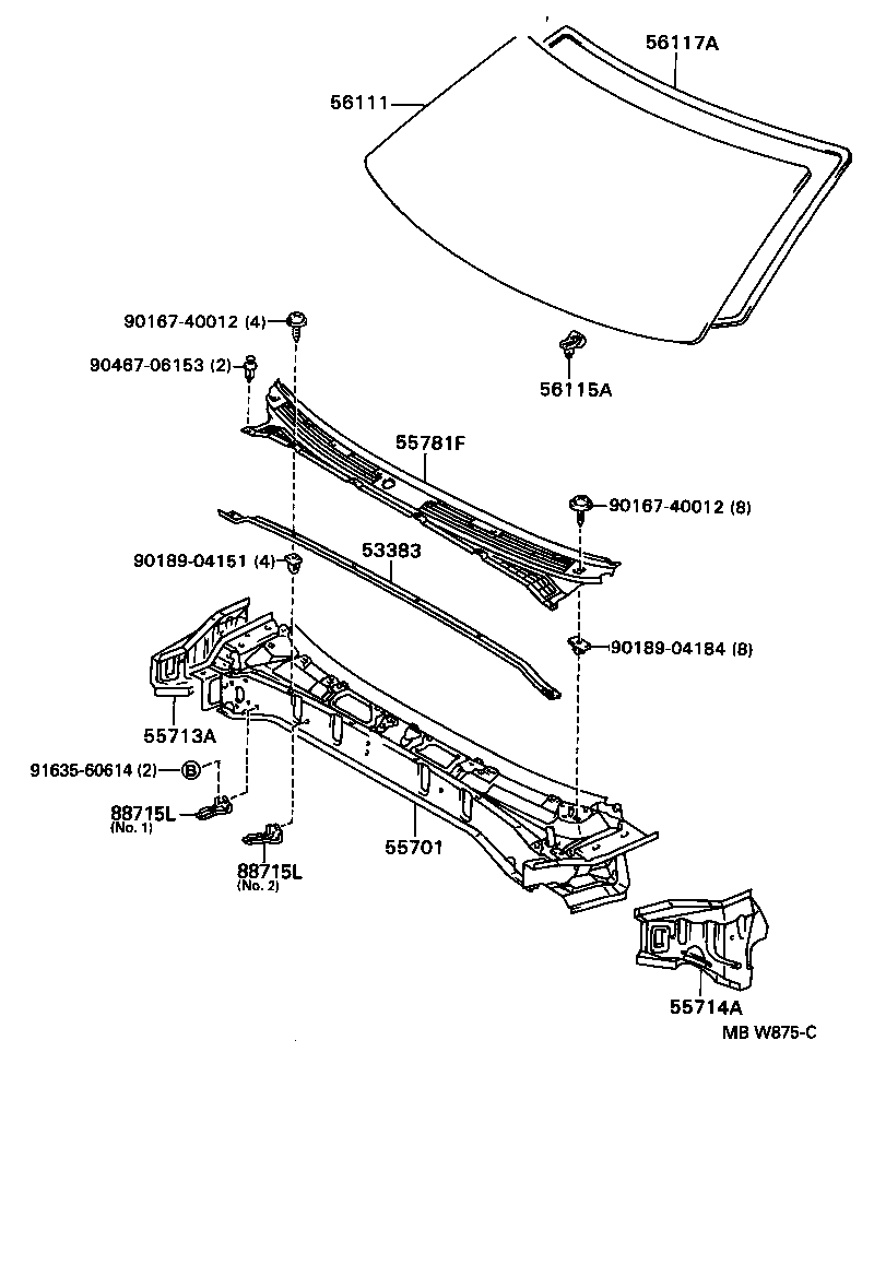 55700-34040 PANEL SUB-ASSY, COWL product image