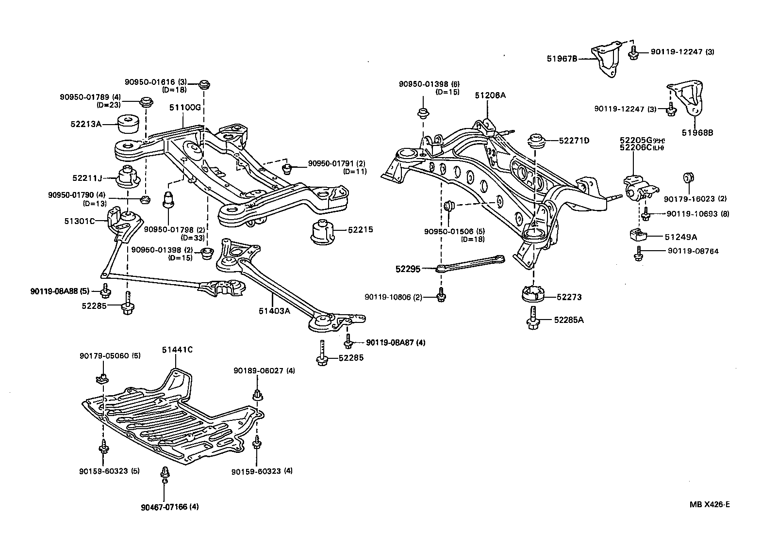 51100-30840 FRAME ASSY, FRONT product image